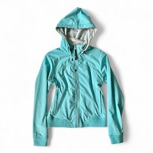 Marmot Women's Light Blue Hooded Ski Jacket